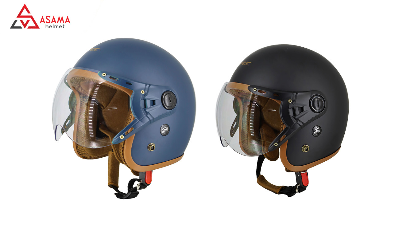 Kiểu nón 3/4 kính càng gọn gàng, năng động