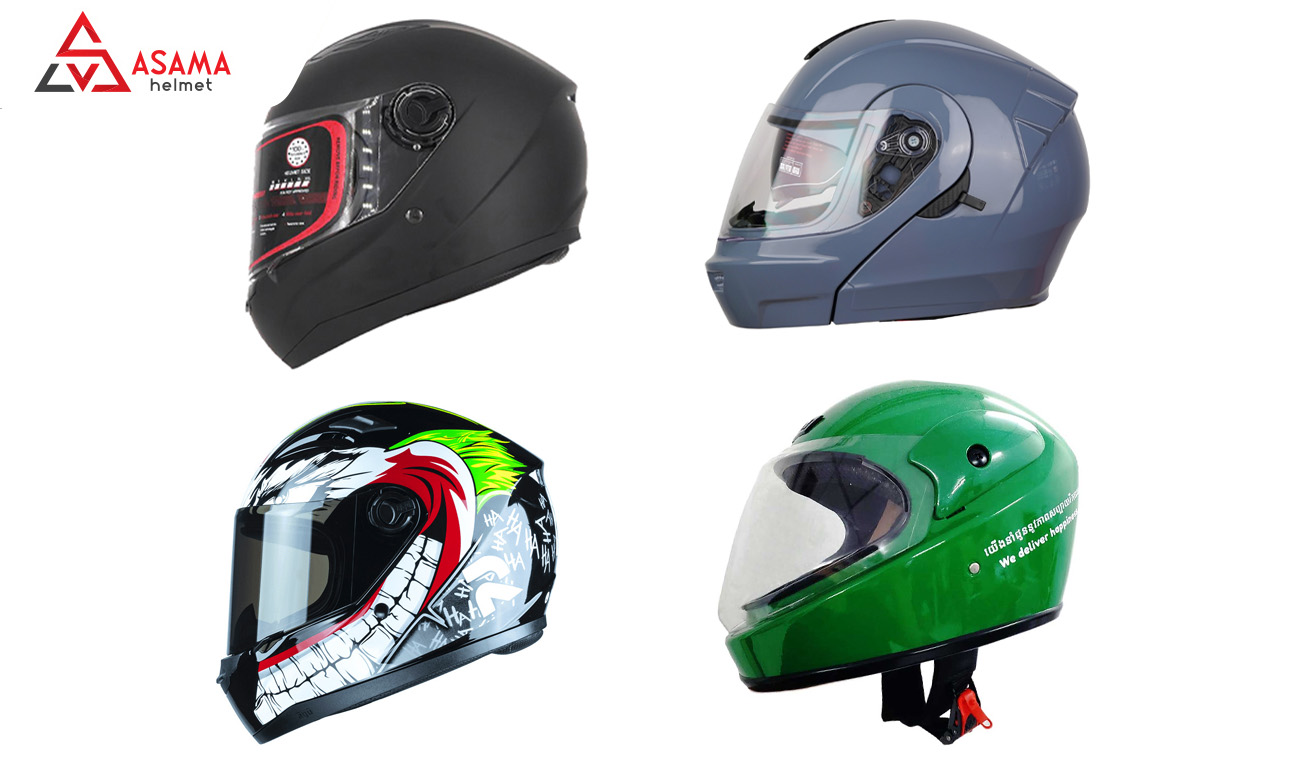 Mũ bảo hiểm fullface với nhiều mức giá khác nhau