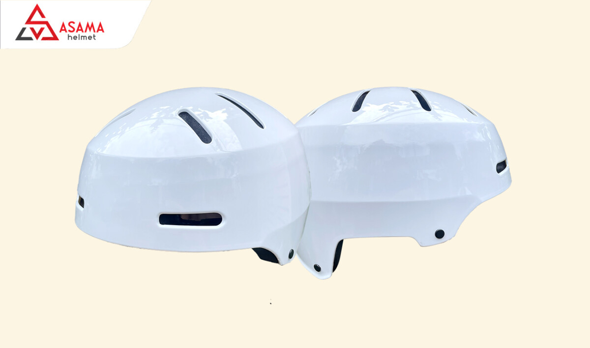 Mũ xe đạp nữ kiểu không có kính gọn gàng