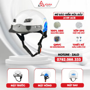 Mũ bảo hiểm nửa đầu A109 ACB