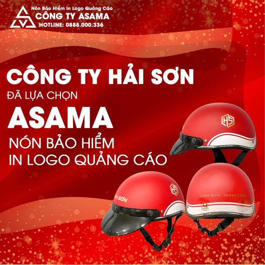 Công ty Hải Sơn đã lựa chọn mũ bảo hiểm in logo thương hiệu