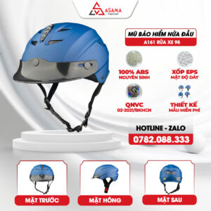 Mũ bảo hiểm nửa đầu A161 Rửa Xe 98