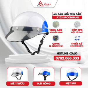 Mũ bảo hiểm nửa đầu A103 Sacombank