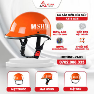 Mũ bảo hiểm nửa đầu A114 SHB
