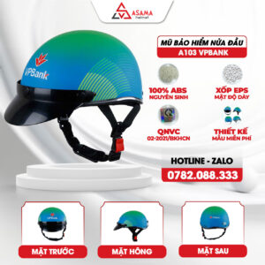 Mũ bảo hiểm nửa đầu A103 VPBank