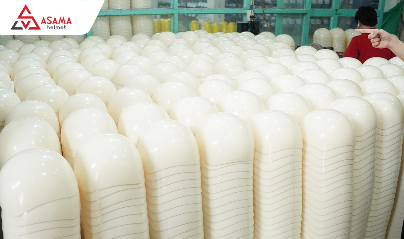 ABS nhựa nguyên sinh cho ra phôi nón bảo hiểm kết cấu chắc chắn, chất lượng