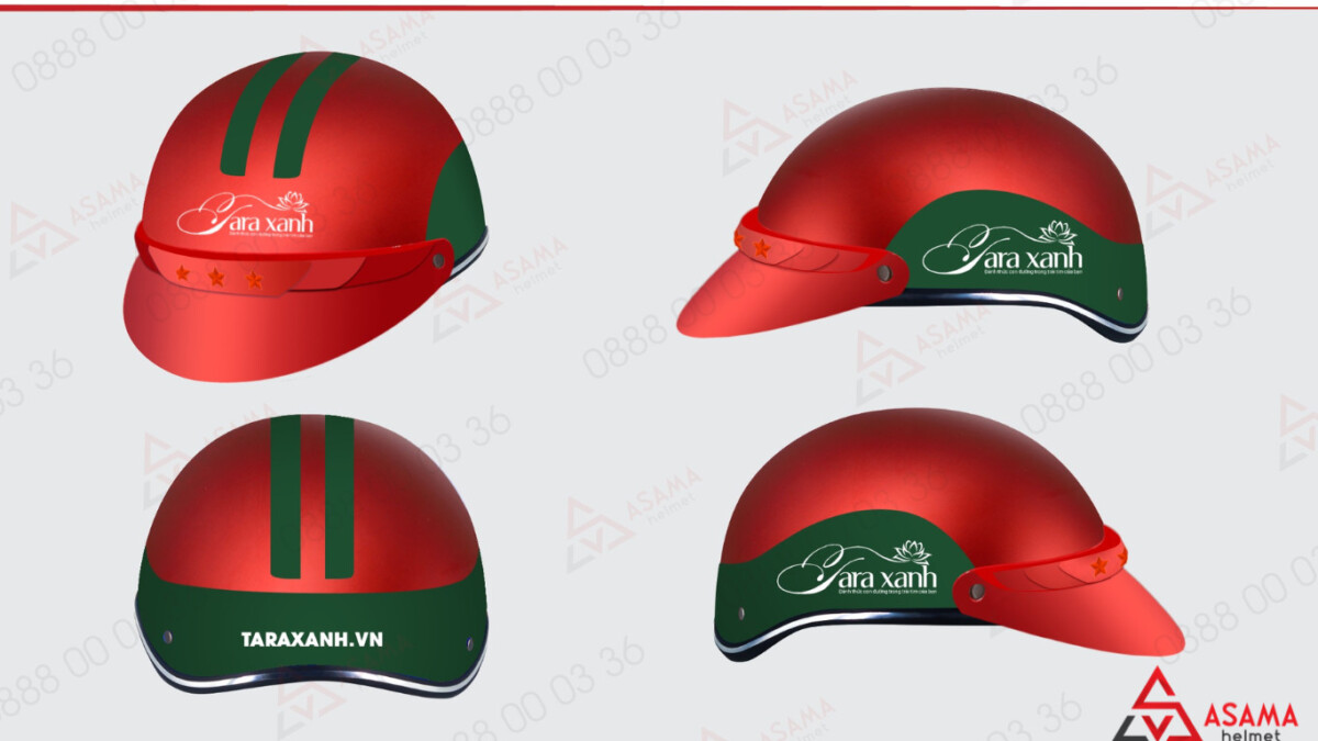 Mẫu nón bảo hiểm được thiết kế theo đúng yêu cầu của khách hàng
