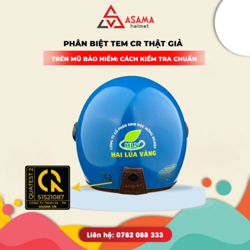 Phân Biệt Tem CR Thật Giả Trên Mũ Bảo Hiểm: Cách Kiểm Tra Chuẩn