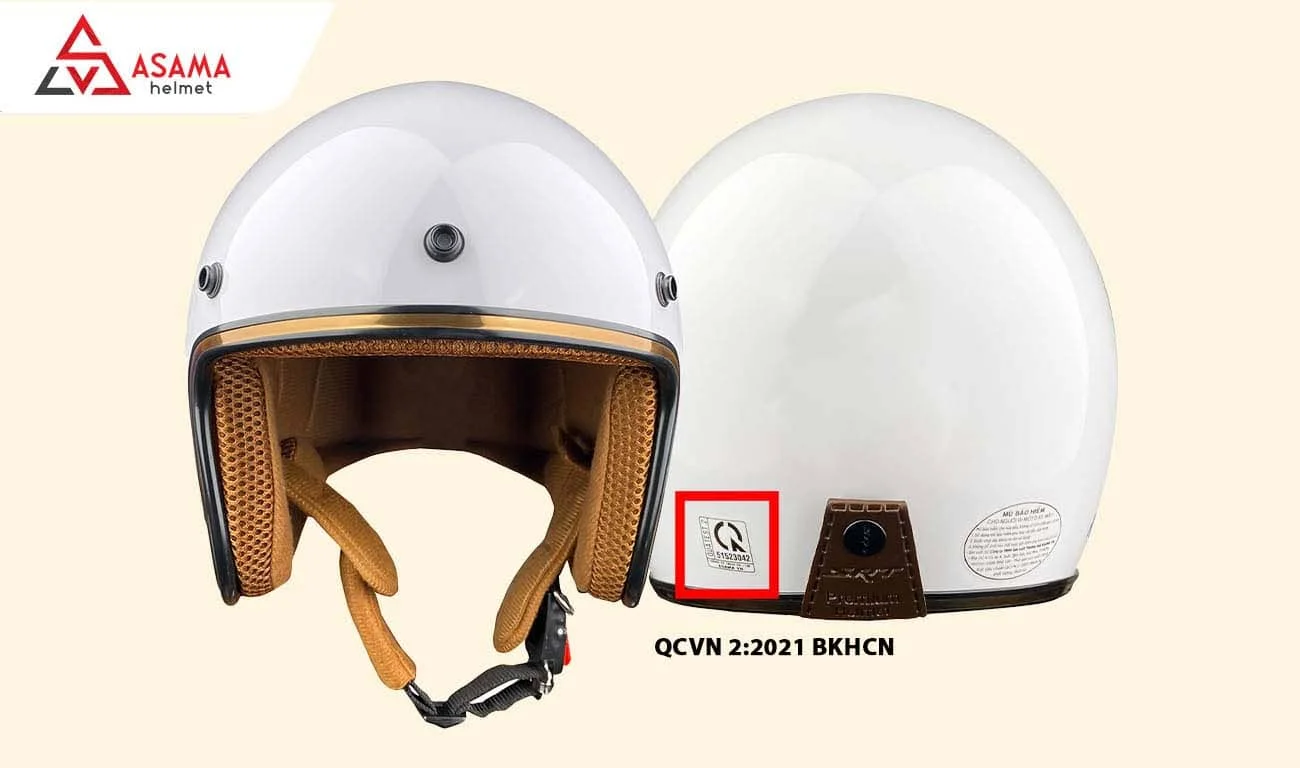 Nón phải có tem CR và QCVN 2:2021/BKHCN