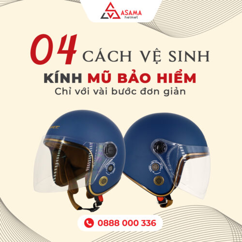 4 cách vệ sinh kính mũ bảo hiểm như mới chỉ với vài bước đơn giản
