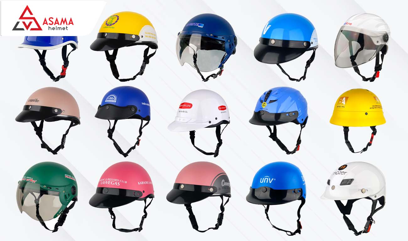 Nón bảo hiểm in logo được nhiều công ty tin chọn làm quà tặng