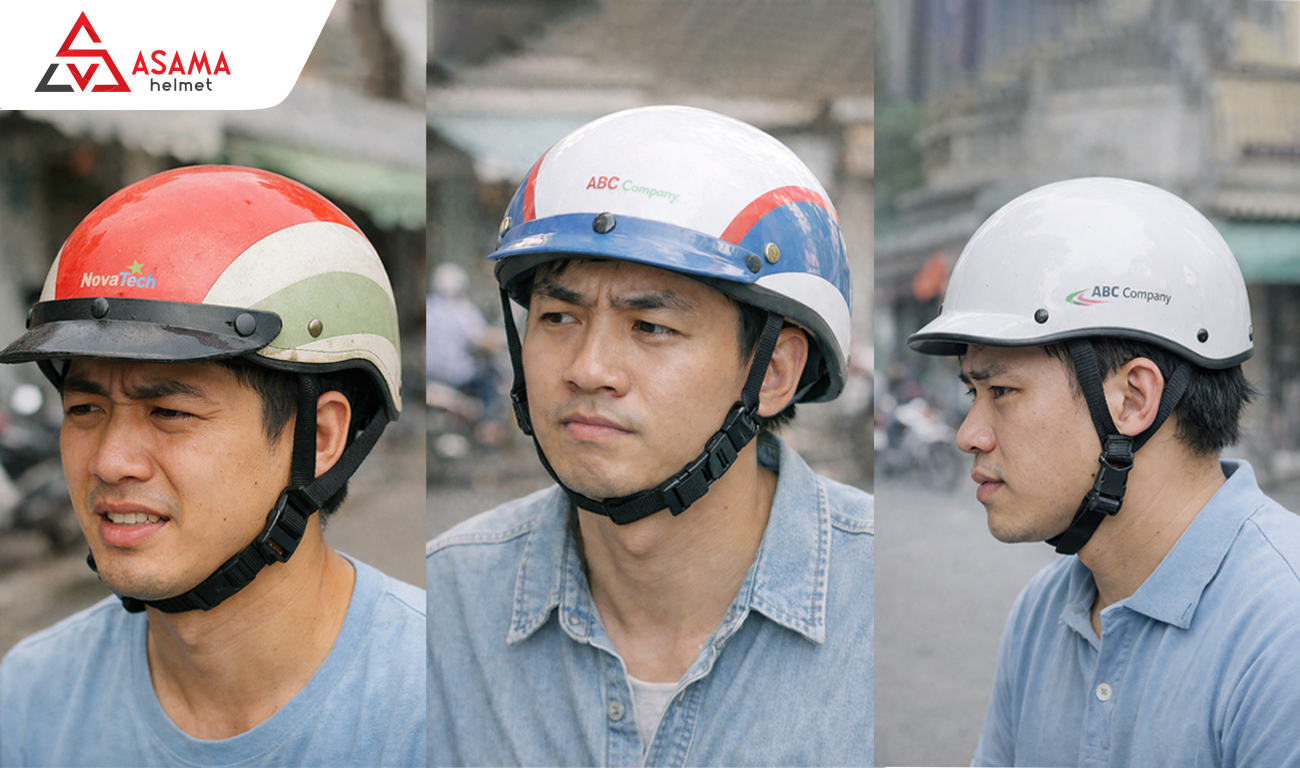 Sai lầm thường gặp khi đặt mũ bảo hiểm in logo