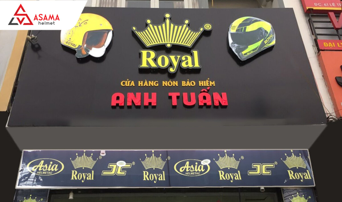Royal là thương hiệu mũ bảo hiểm fullface chính hãng uy tín hàng đầu tại Việt Nam 