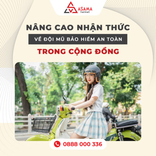 Nâng cao nhận thức về đội mũ bảo hiểm an toàn trong cộng đồng
