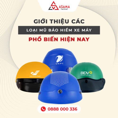 Giới thiệu các loại mũ bảo hiểm xe máy phổ biến hiện nay
