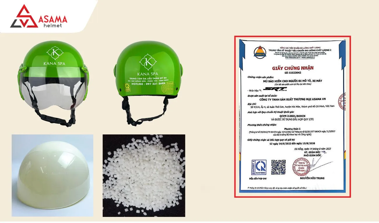 Mũ bảo hiểm quà tặng làm từ nhựa ABS nguyên sinh và đạt chứng nhận chất lượng