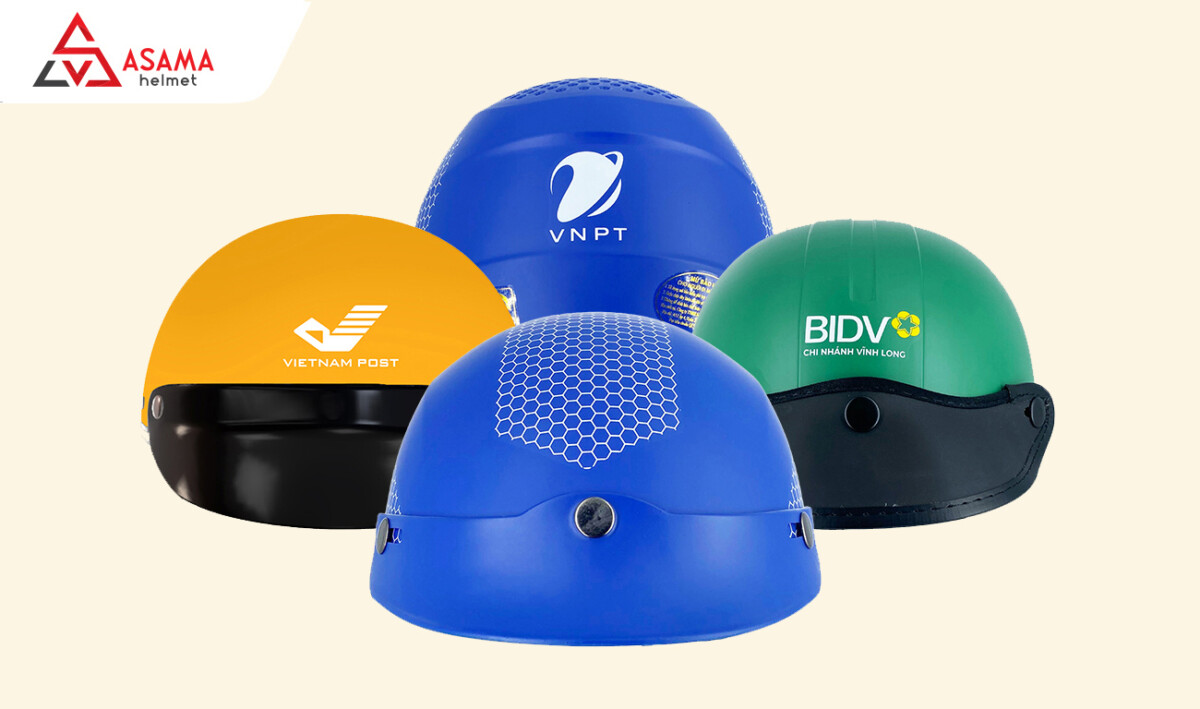 In logo lên nón bảo hiểm là giải pháp quảng bá thương hiệu được nhiều doanh nghiệp lựa chọn 