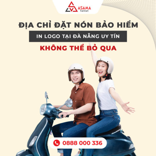 Nón bảo hiểm in logo Đà Nẵng cho doanh nghiệp, du lịch và sự kiện miền Trung