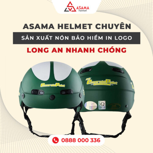 Nhận sản xuất nón bảo hiểm in logo Long An chất lượng, giá xưởng