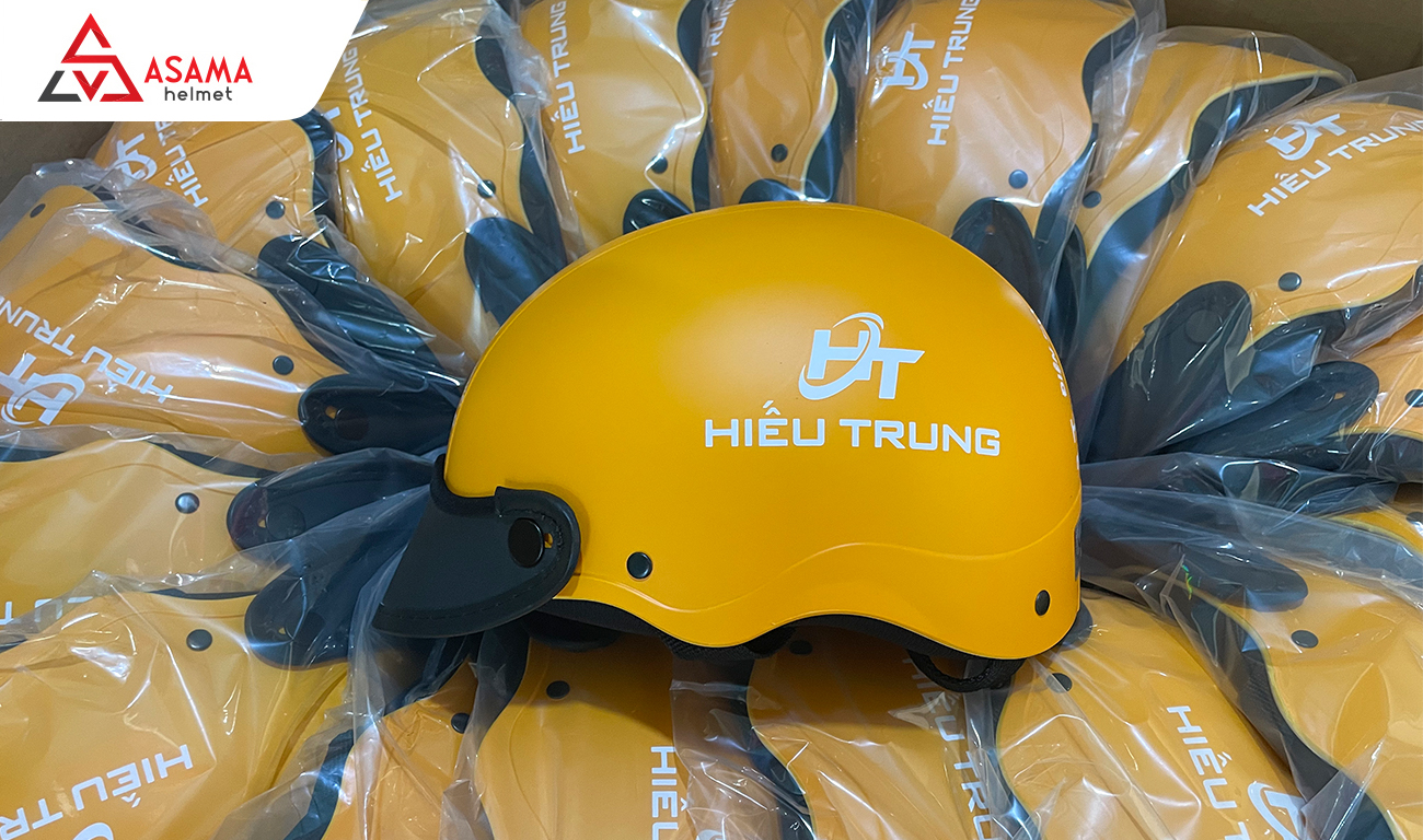 Mẫu nón bảo hiểm in logo Đồng Nai A104 sơn nhám
