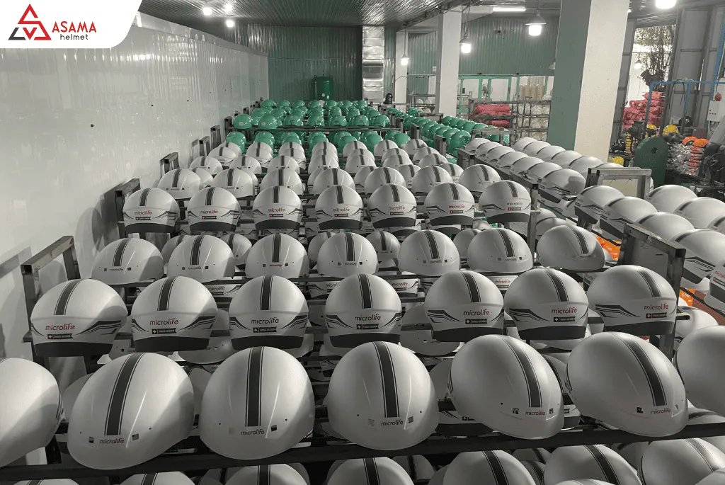Đặt nón bảo hiểm in logo phường Tân Định giá sỉ cho doanh nghiệp