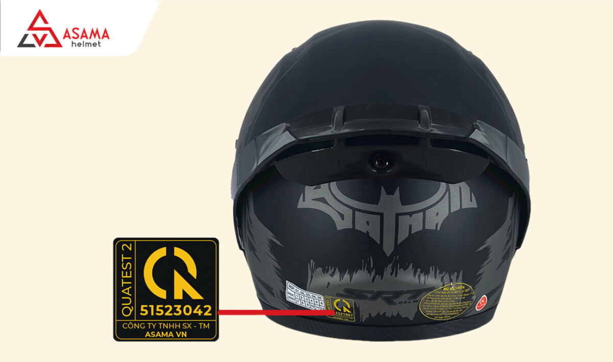 Tem CR là dấu hiệu nhận biết mũ bảo hiểm đạt chuẩn an toàn