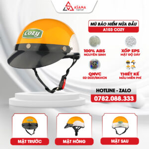 Mũ bảo hiểm nửa đầu A103 Cozy