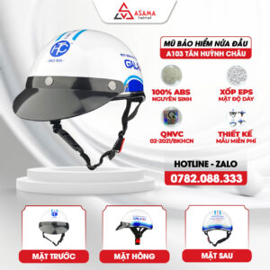 Mũ bảo hiểm nửa đầu A103 Tân Huỳnh Châu