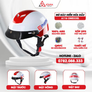 Mũ bảo hiểm nửa đầu A116 OMEXXEL