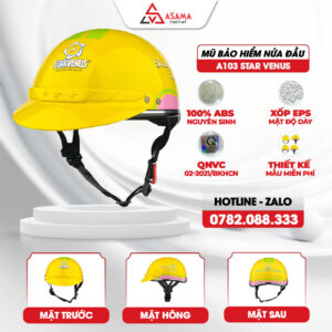 Mũ bảo hiểm nửa đầu A103 Star Venus