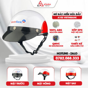 Mũ bảo hiểm nửa đầu A103 Vietinbank