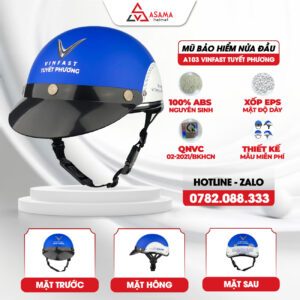 Mũ bảo hiểm nửa đầu A103 Vinfast Tuyết Phương