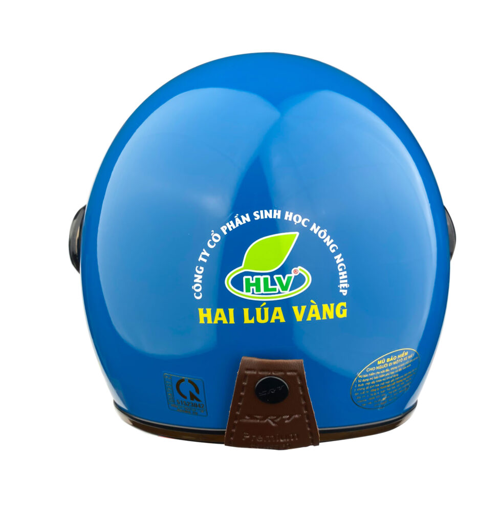 Mặt sau với logo "HLV Hai Lúa Vàng"