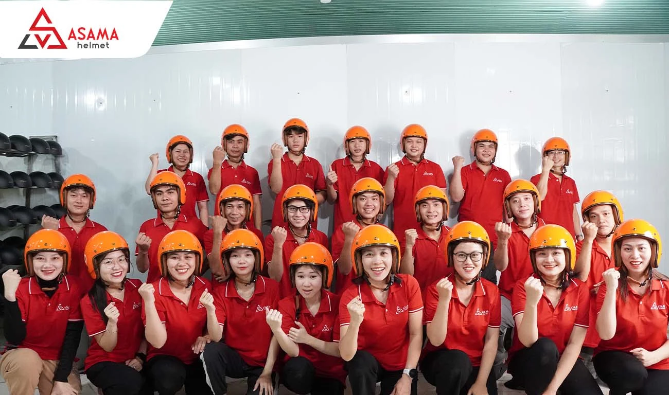 Mũ bảo hiểm đồng phục nhân viên quảng bá thương hiệu bền vững