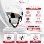 Mũ bảo hiểm nửa đầu có kính A108 Long Phú
