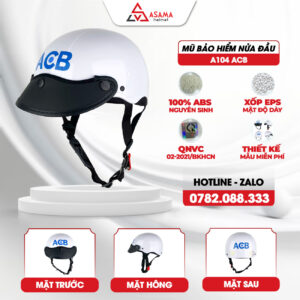 Mũ bảo hiểm nửa đầu A104 ACB