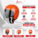Mũ bảo hiểm 3/4 có kính A317 VILL