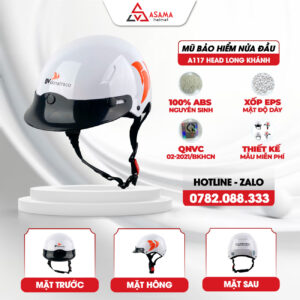 Mũ bảo hiểm nửa đầu A117 Head Long Khánh