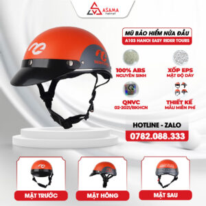 Mũ bảo hiểm nửa đầu A103 Minh Châu