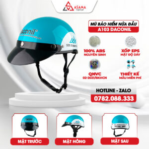 Mũ bảo hiểm nửa đầu A103 Daconil