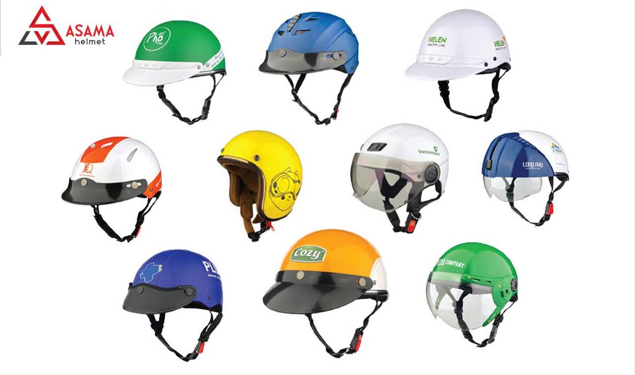 ASAMA cung cấp đa dạng mẫu mã, kiểu dáng nón bảo hiểm