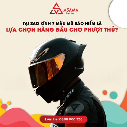 Vì sao kính 7 màu mũ bảo hiểm là lựa chọn hàng đầu cho phượt thủ?