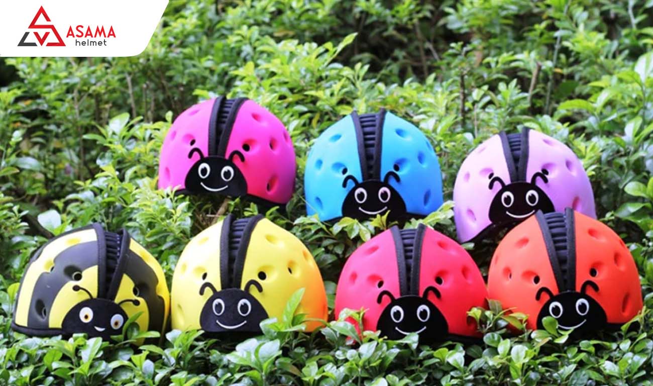 Mũ bảo hiểm cho bé tập đi bọ cánh cứng
