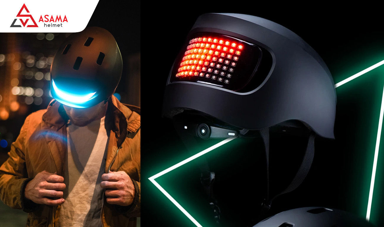 Cấu tạo mũ bảo hiểm đèn LED tăng cường an toàn cho người lái xe