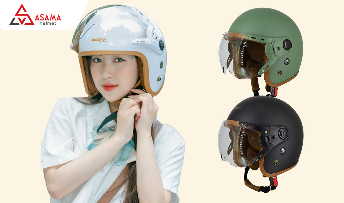 Nón bảo hiểm 3/4 đầu bảo vệ ưu việt
