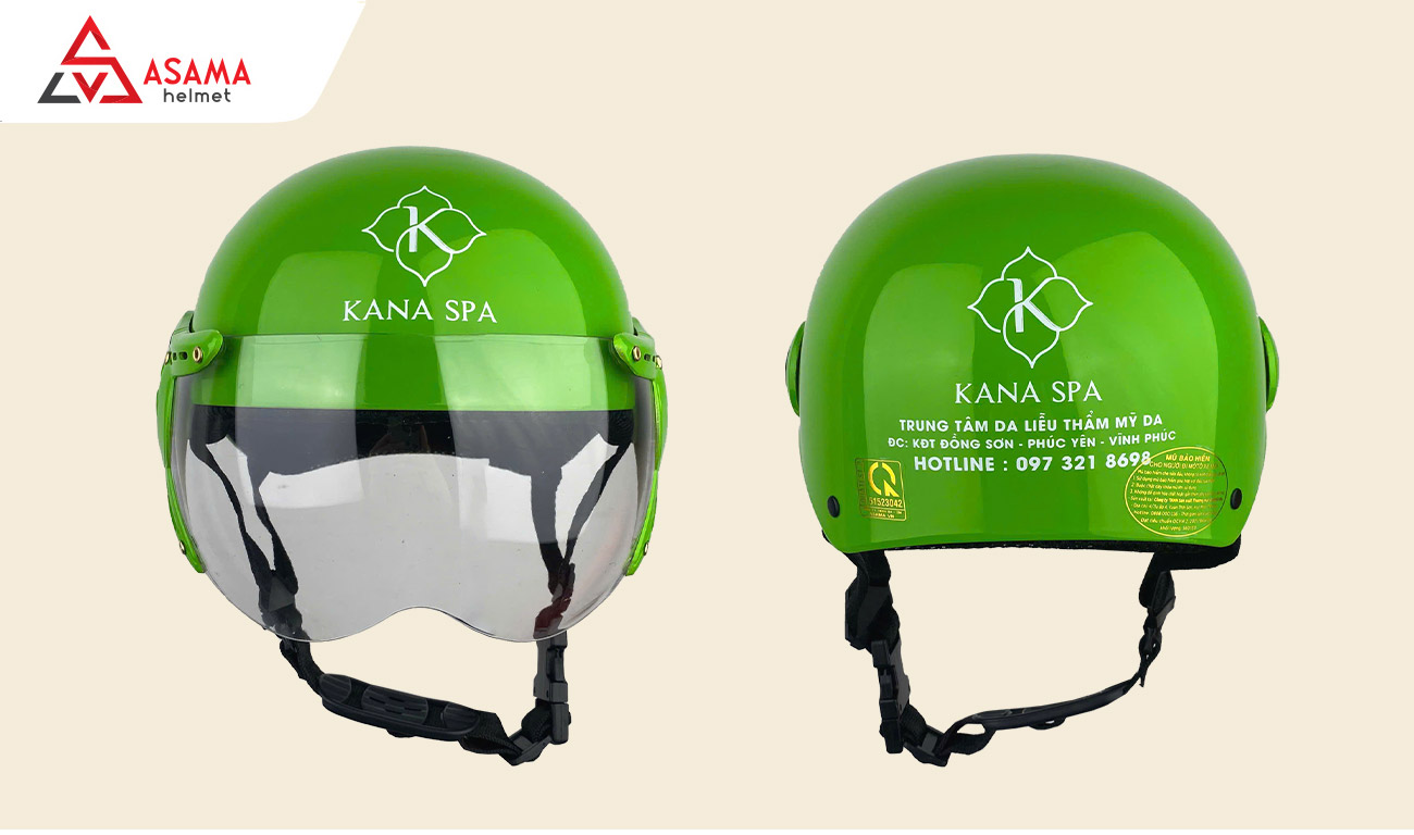 Nón bảo hiểm in logo spa