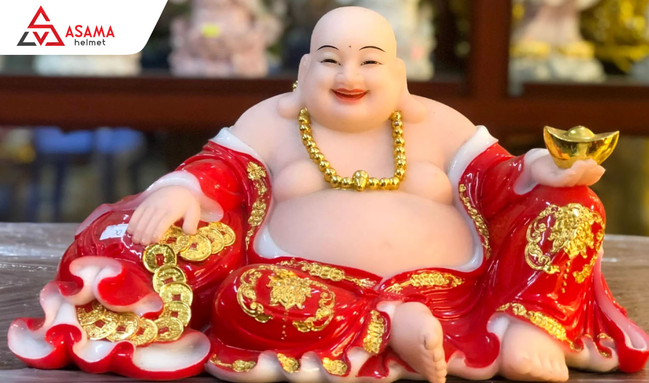 Tượng Phật Di Lặc cười an lạc