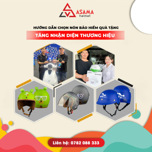 Hướng dẫn chọn nón bảo hiểm quà tặng giúp tăng nhận diện thương hiệu