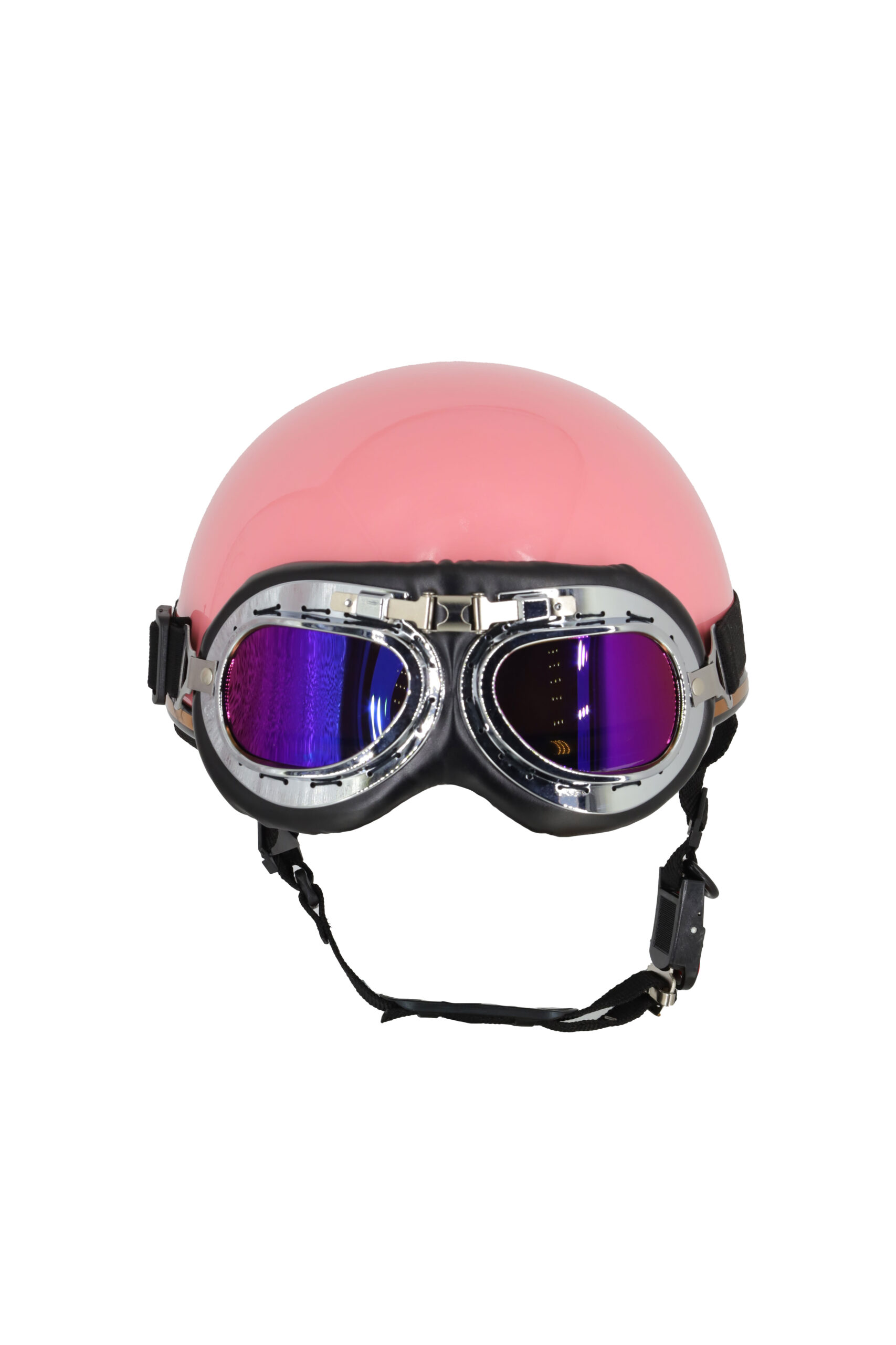 Mũ bảo hiểm phi công A103 trơn hồng pastel