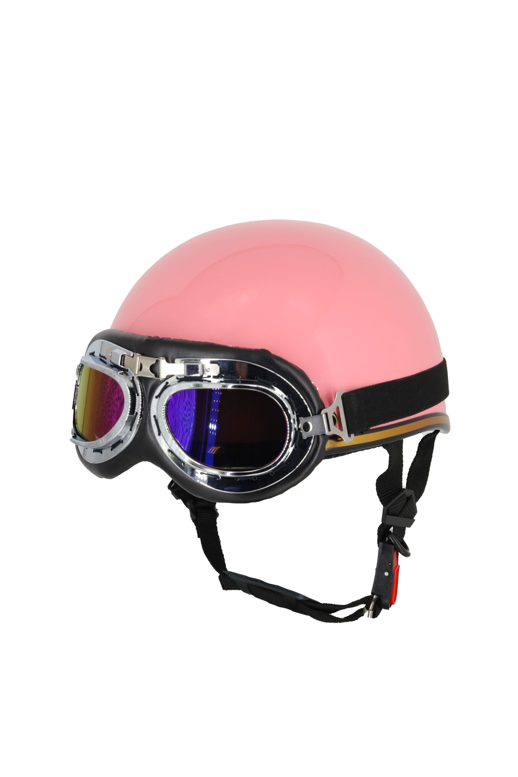 Mũ bảo hiểm phi công A103 trơn hồng pastel